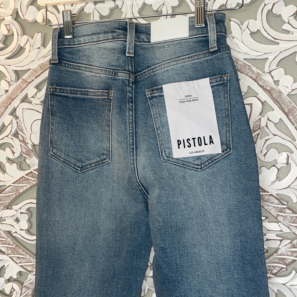 Pistola Dana High Rise Boot in Spruce Slightly Distressed Wonen’s Jeans sz24 NWT - Picture 10 of 14